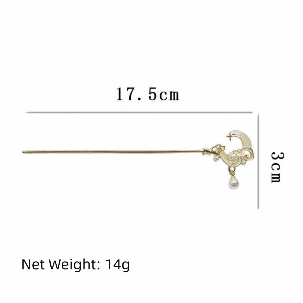 Moonlight Stone Hairpin Accessories New Chinese Style Chopstick Shaped Hairpin  For Woman Girl
