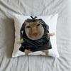 Cat Cushion Cover Soft Case Sofa Living Room Funny Home Comfortable Office Decor Protective Pillow