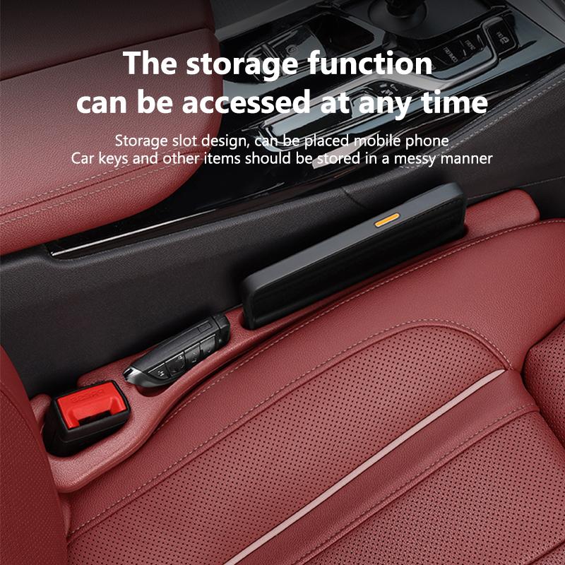 SEAMETAL 2PCS Car Seat Gap Filler Seat Leak Proof Filling Strip Universal Side Seam Plug Strip