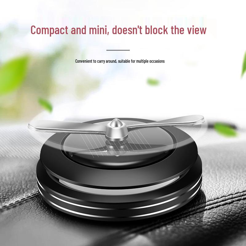 Solar-Powered Rotating Car Perfume Aromatherapy Ornament