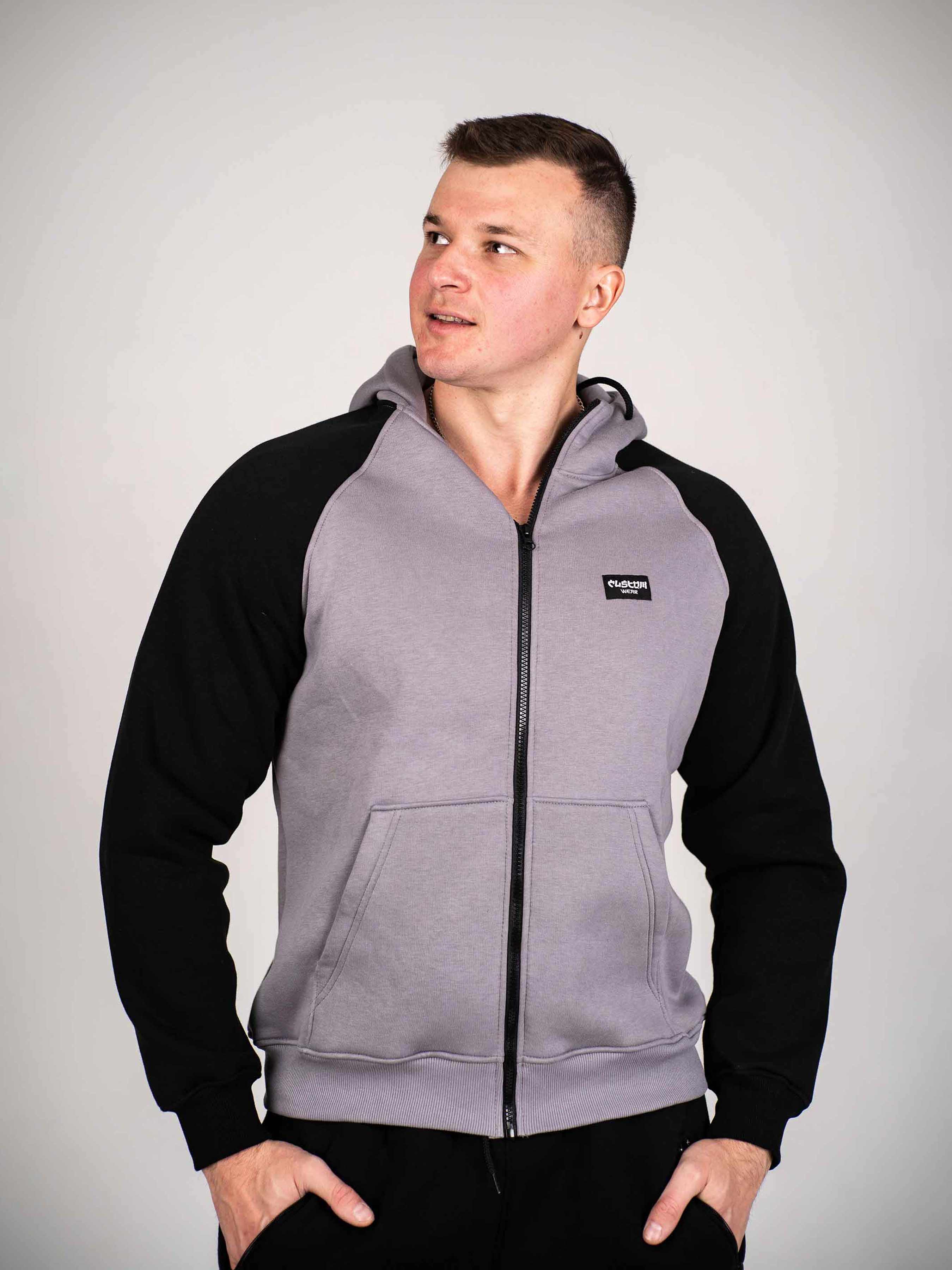 

Зіппер на флісі Custom Wear L сірий/чорний