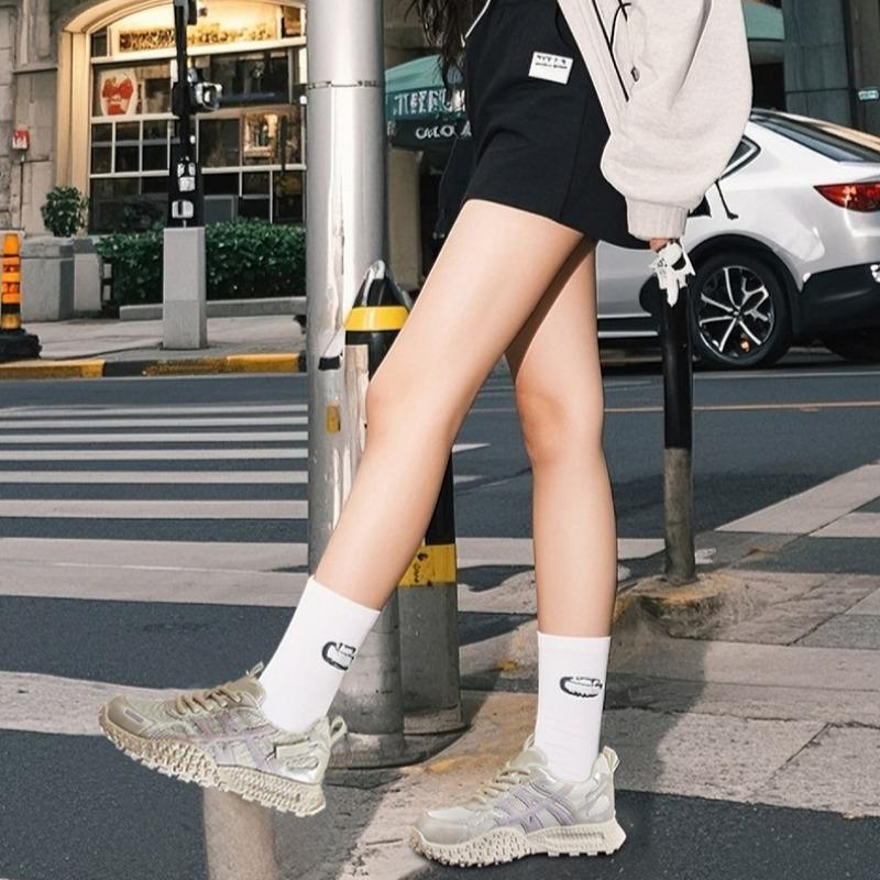 Genuine Leather Forrest Gump Shoes Thick-soled Mesh Women's Shoes Breathable Sports Shoes Lightweight Casual Comfortable Dad Shoes