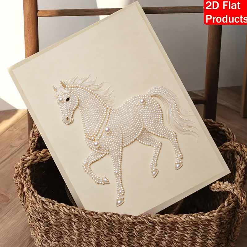 5D DIY Pearl Diamond Painting Kit Majestic Horse Full Drill Embroidery Mosaic Art Home Wall Decor Gift