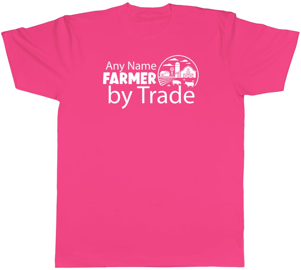 Personalised Farmer by Trade Farming Mens TShirt Tee Gift Top