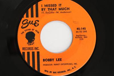 7-Zoll-Schallplatte BOBBY LEE - I Missed It By That Much / I'm Not  45145 Sue Records Inc 1966 US Soul/Funk Gebraucht