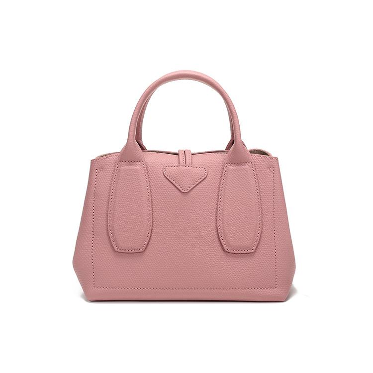 LONGCHAMP Le Roseau Cow Leather One Shoulder Handbag Small Womens Antique Pink