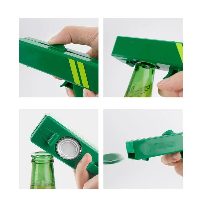 Lightweight Bottle Beer Opener Cap Gun Launcher Shooter Party Supplies Drinking Game Funny Toy Bar Tool Kitchen Gadget Accessories