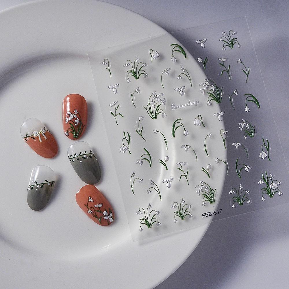Kinder Nagel Zubehör Relief Aufkleber, Dreidimensionale Karotten Hase Lustige 5D Mädchen Nagel Aufkleber