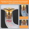 Universal Pop-Up Sink Stopper 32-43 Mm - Gold, Stainless Steel/Brass, Fast Drainage