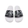 Emporio Armani EA7 Color Block Flat Slide Sandals Men footwear Black White XCP001XCC22Q655