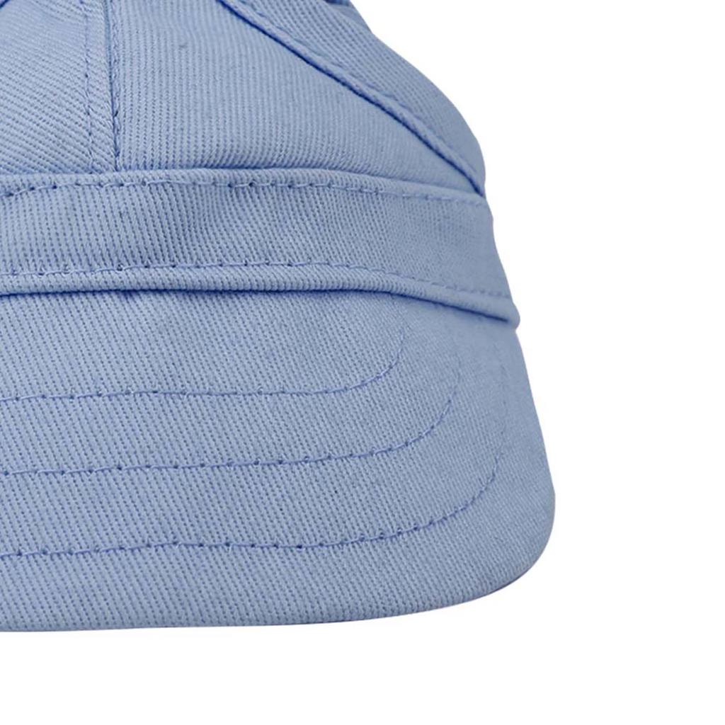 Kjæledyr Hund Katt Baseball Utendørs Caps Solhatt Justerbar Stripe Sommer Reise Sportshatt (Blå M)