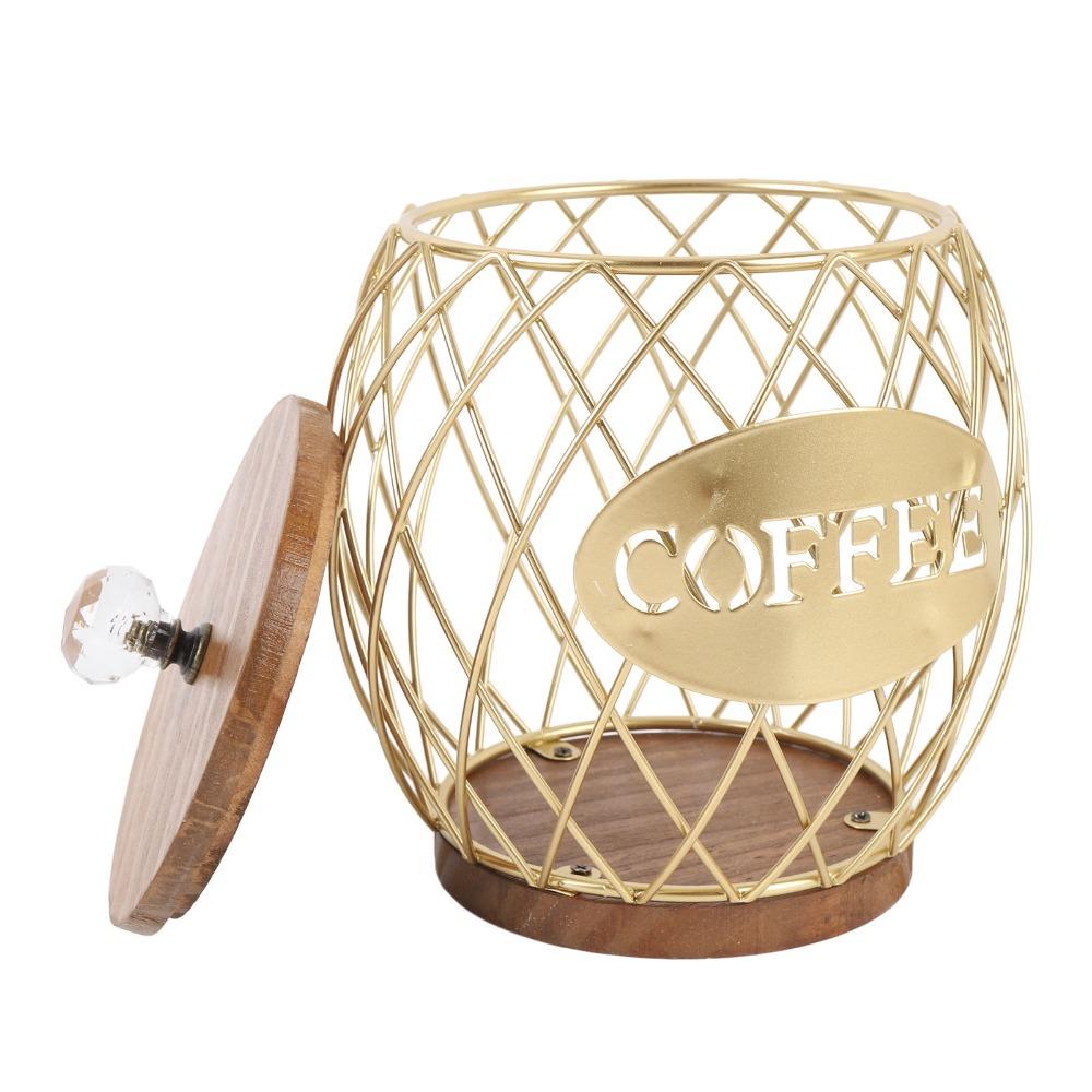 Wooden Base Coffee Pod Storage Fruit Shaped Coffee Pod Rack  Coffee Station