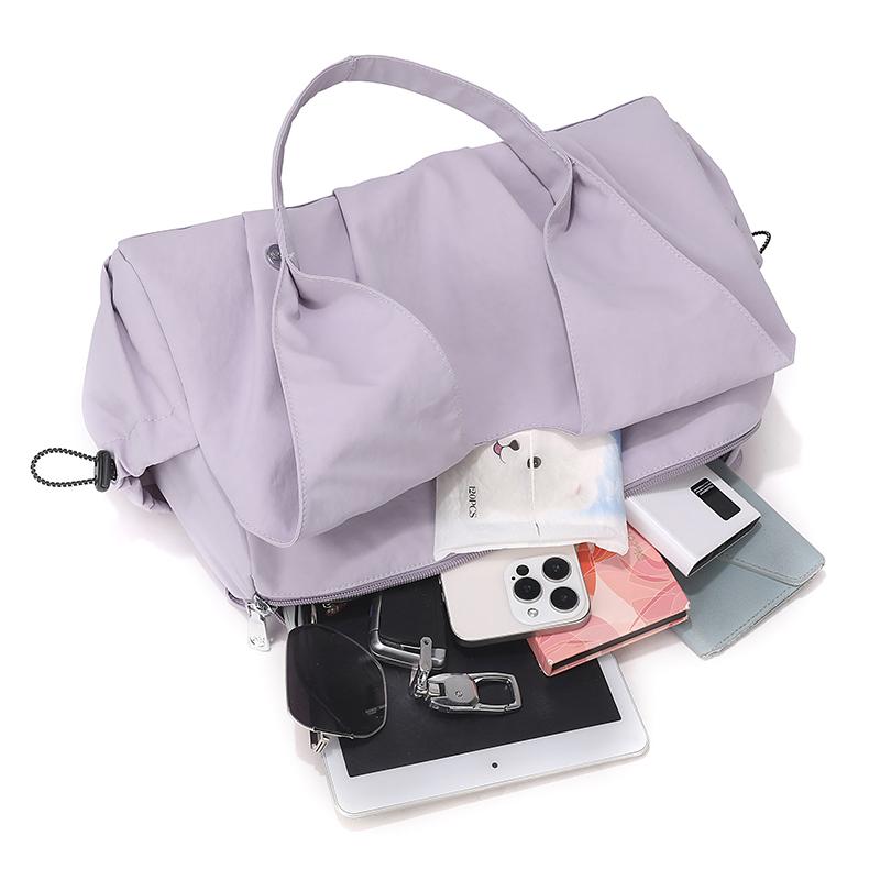 Women's Shoulder Bag Solid Color Handbag Water-Repellent Nylon Tote Bag