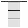 VidaXL Sliding Door Hardware Kit Tempered Glass Aluminum, Sliding Door On Rail, Sliding Door 3332940