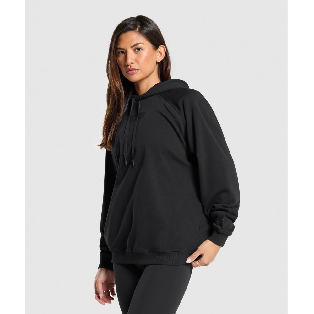 Gymshark Block Oversized Hoodie Black B6a3e Bb2j