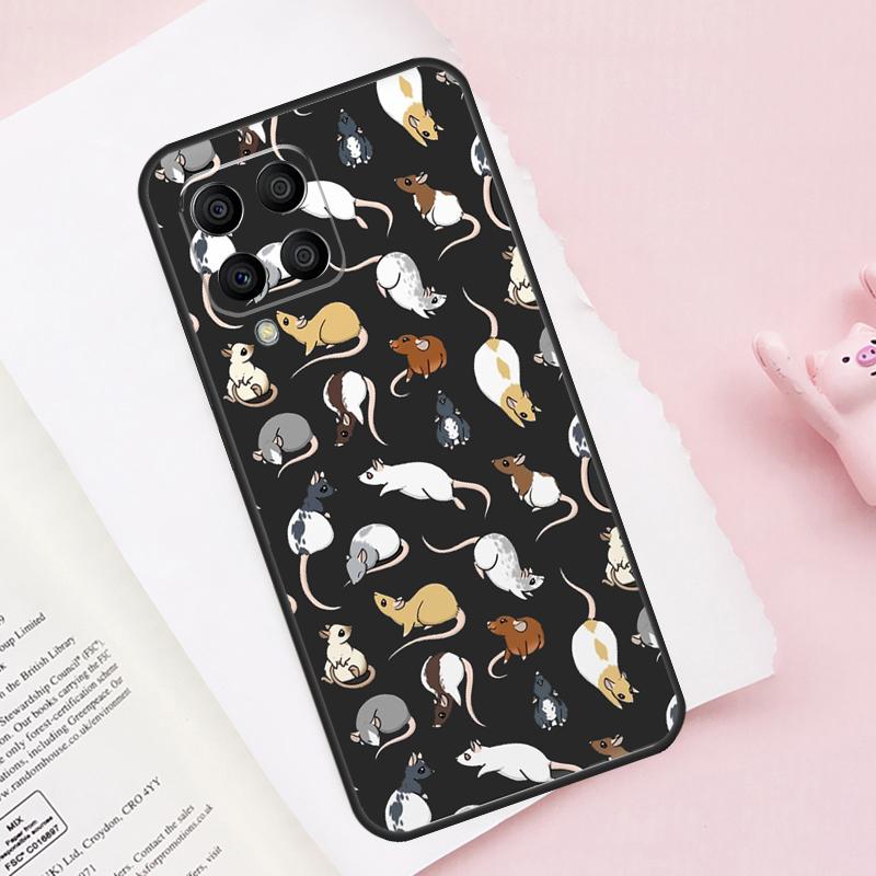 Mouse Rat Case For Samsung Galaxy M51 M55 M35 M15 M56 M36 M16 M06 M13 M33 M53 M12 M32 M52 M14 M34 M54