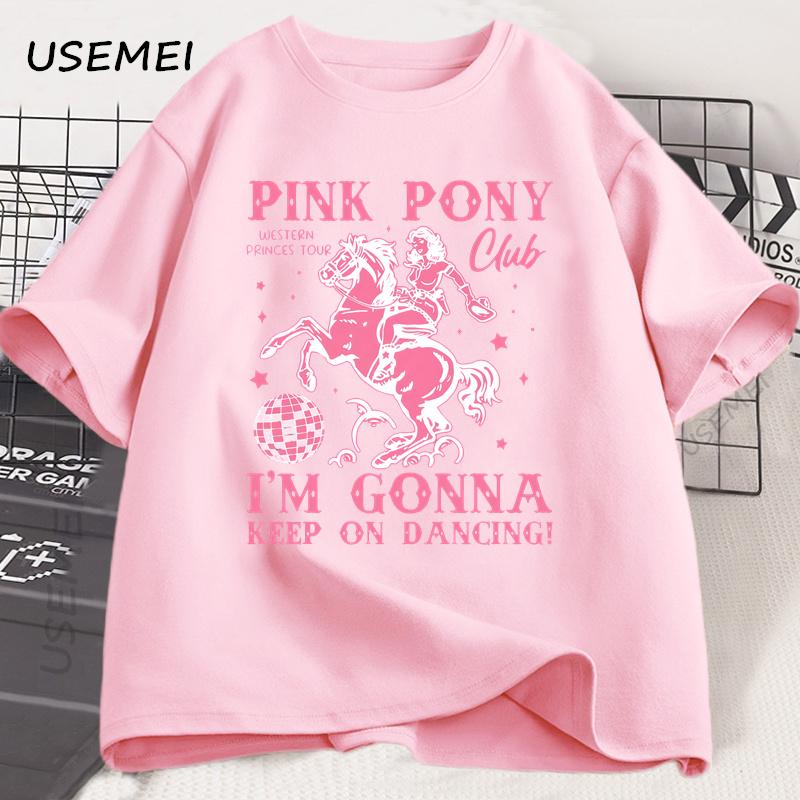 T-shirt Chappell Roan T-shirt Pink Pony Club T-shirt Midwest Princess Tour Groupe Concert Musique T-shirt Coton Manches Courtes T-shirt Vêtements