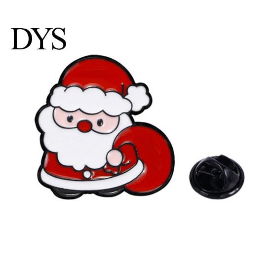 Elk Bag Decoration Pin Christmas Cartoon Enamel Brooch, Santa Claus Snowman Tree Badge Pin, Alloy Festive Badges Bags Scarves Clothes Decorative