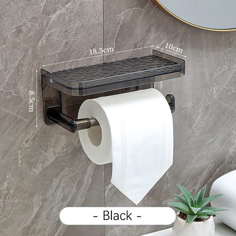 

Bathroom Punch-Free Storage Rack Creative Tissue Box Bathroom Wall-Mounted Toilet Paper Holder Acrylic Tissue Holder