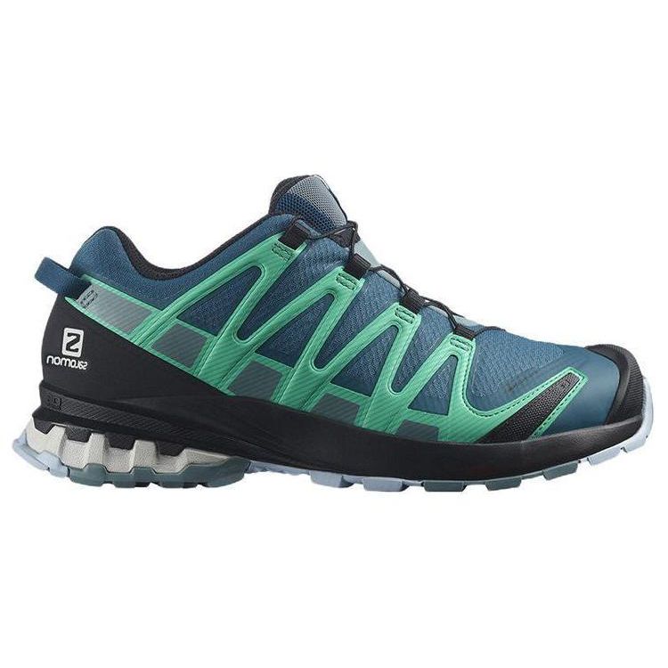 Salomon Xa Pro 3D V8 Gore-Tex Low-Cut Durable Outdoor Functional Shoes Women Shoes Blue 416296