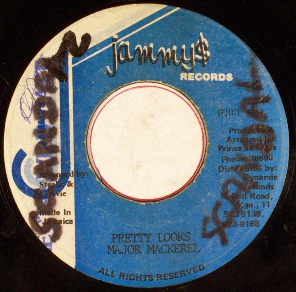

7inch Record MAJOR MACKEREL Pretty Looks NONE Jammys Records 1988 Jamaica Reggae Ska Dub Used