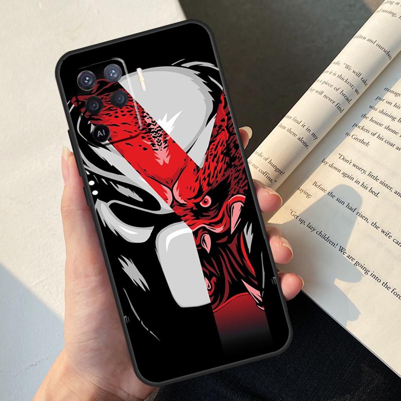 Alien Predator Case For Oppo A54 A74 A94 A17 A57 A77 A76 A16 A96 A18 A60 A80 A40 A38 A58 A78 A98 A15 A5 Pro