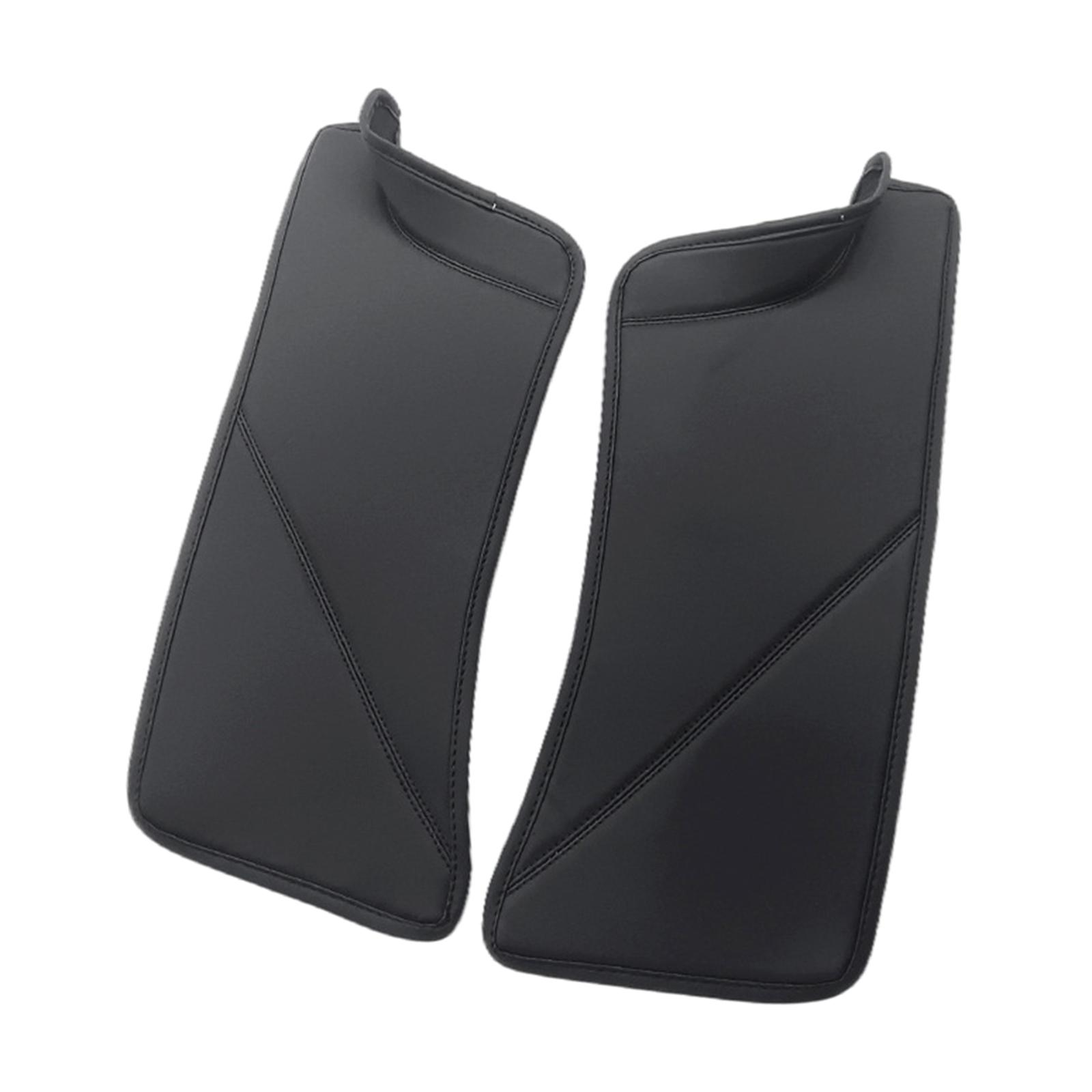 

Защита заднего порога автомобиля для модели Y из искусственной кожи, антигрязный коврик для заднего сиденья, анти-ударная накладка, автомобильные аксессуары 1