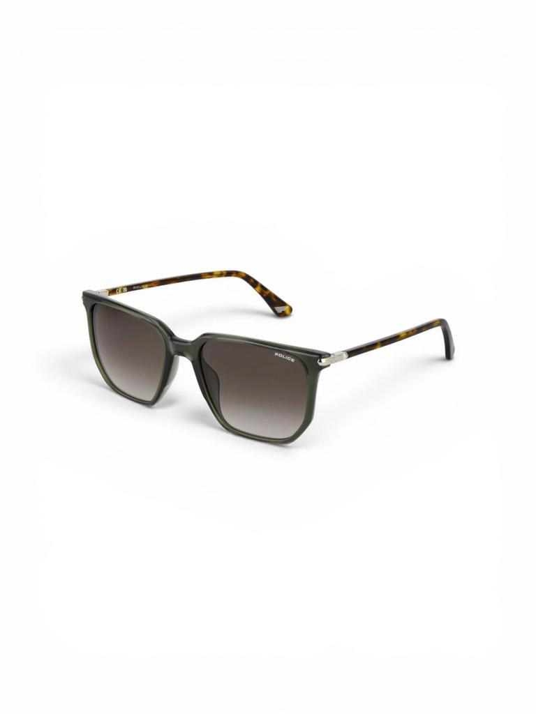 POLICE sunglasses SPL Hexagon Clear Green Smoke Gradient U70-0M26 #55