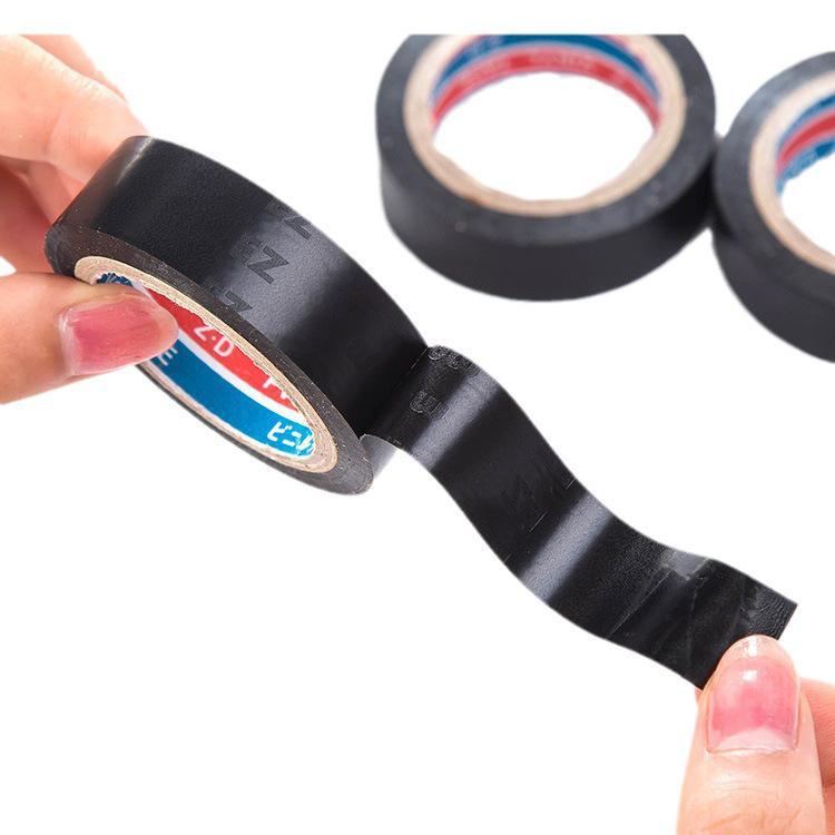 Black PVC Flame Retardant Electrical Tape for High Voltage and Waterproof Insulation