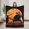 Goosebumps Dead House Calling All Creeps Blankets Flannel Horror Halloween Throw Blanket for Bedroom Sofa Bedroom Quilt