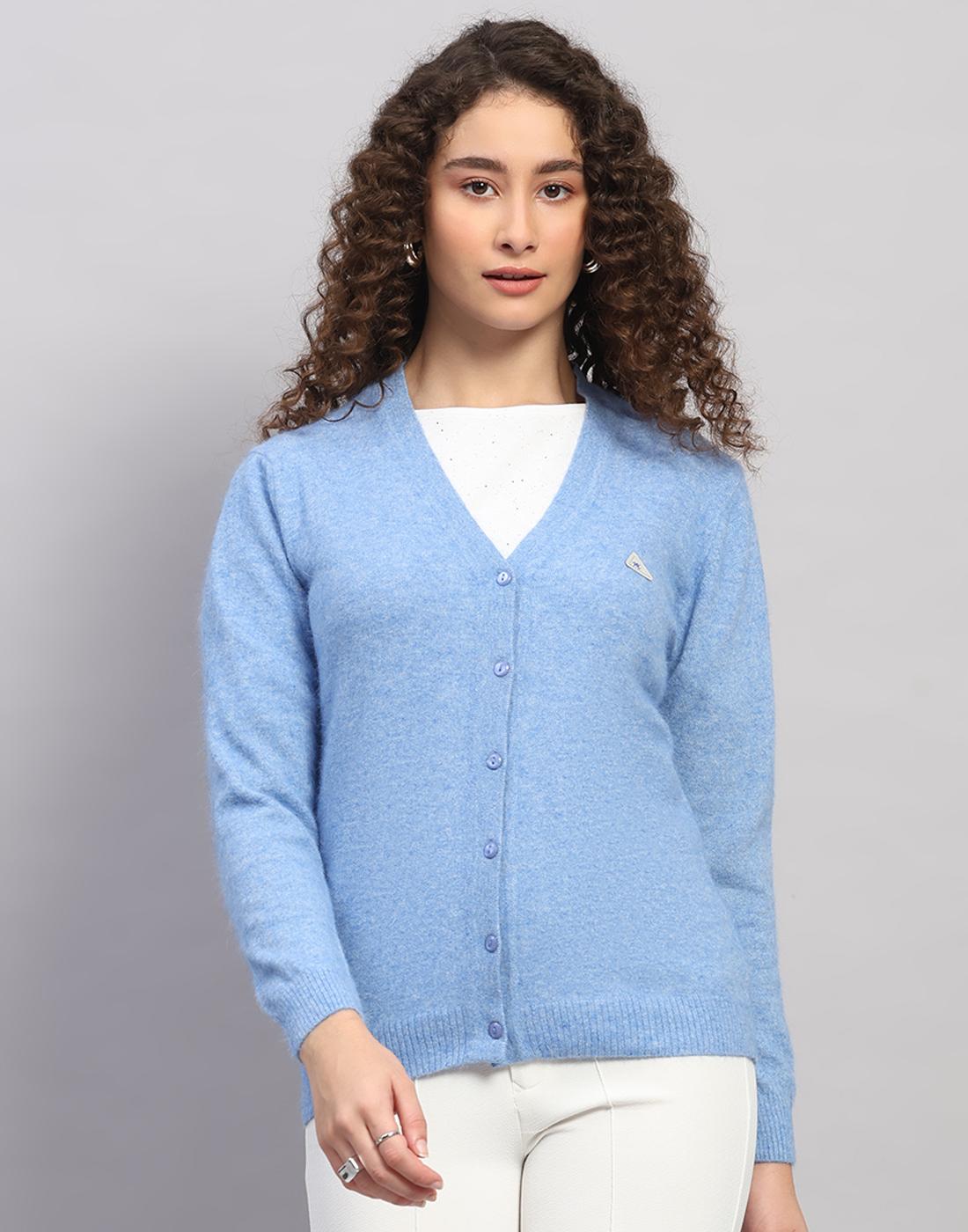 MONTE CARLO Dames V-hals Cardigan met Lange Mouwen L
