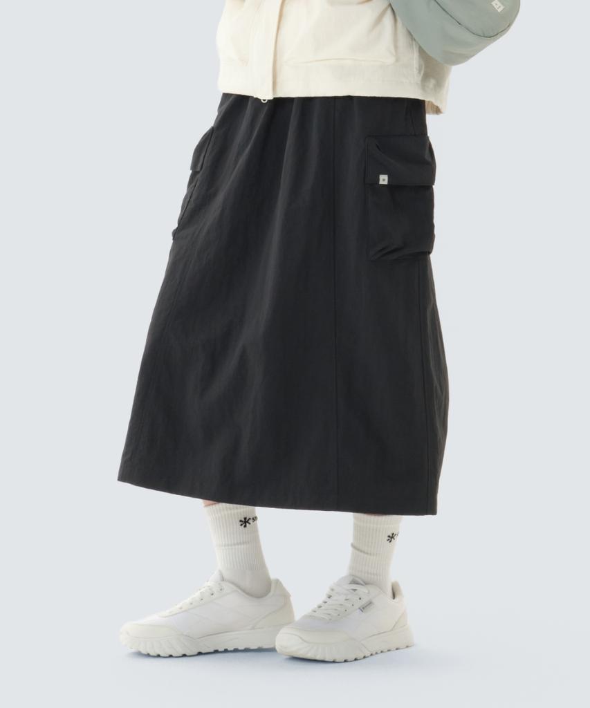Snow Peak Apparel Cample Flare Skirt (S26Zwcsk11) Charcoal