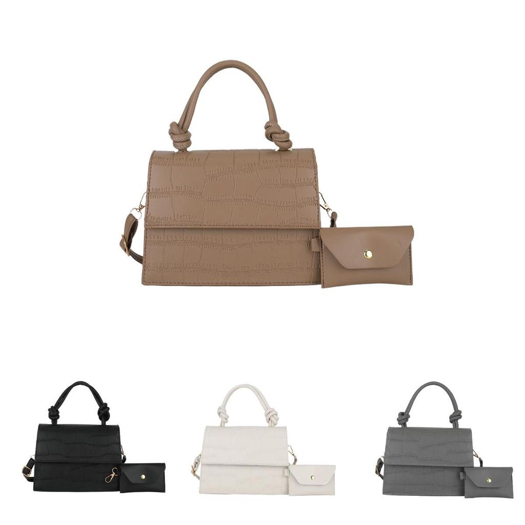 Stone Texture Small Square Bag With Mobile Pocket For Casual Fashion Ladies