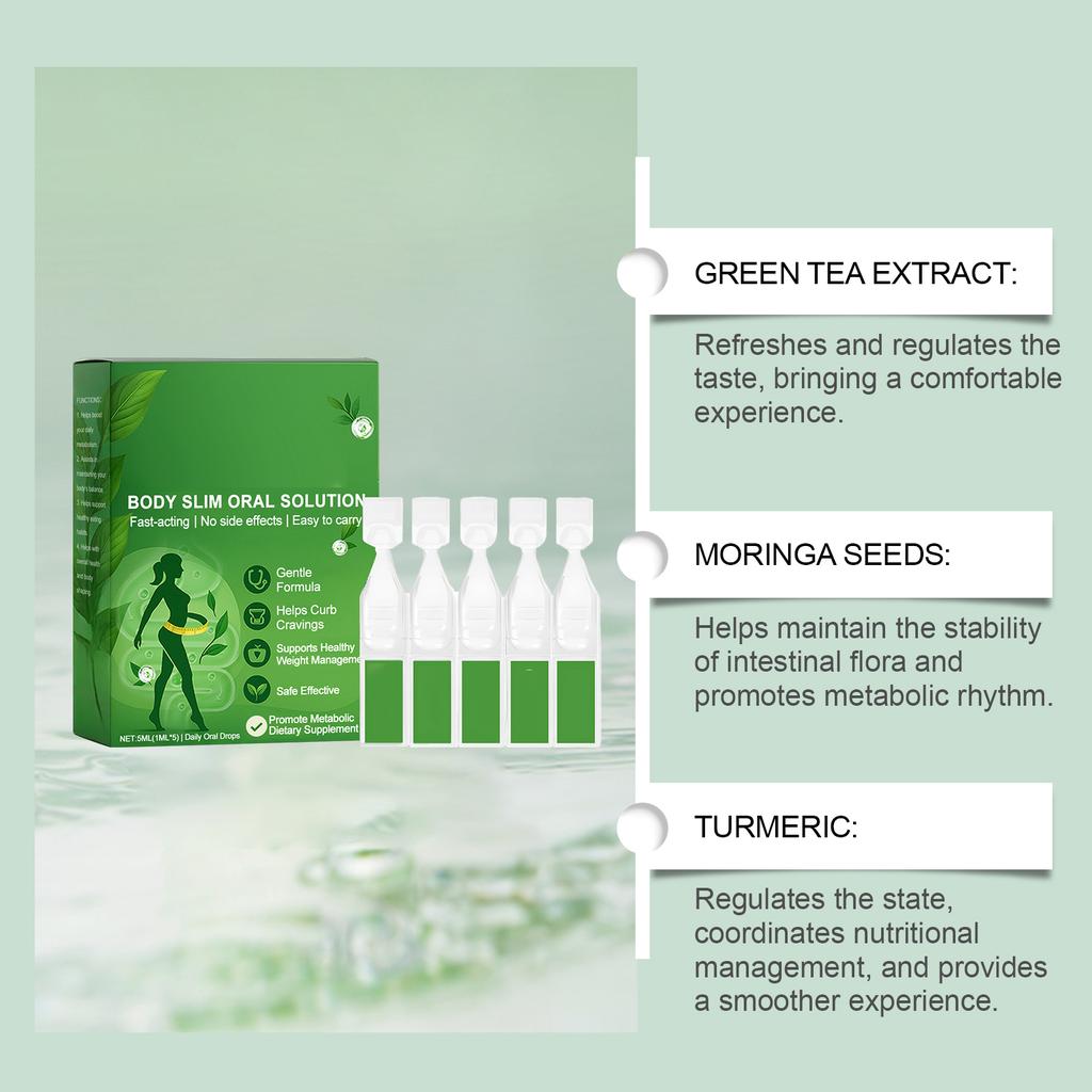 Body Shaping Balance Drops, geconcentreerd serum met moringa, bevorderende druppels, 5 ml