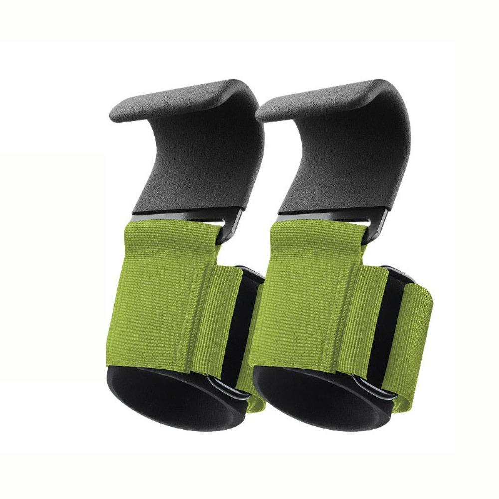 1 par de ganchos para levantamento de peso, ganchos de aço antiderrapantes, alças para levantamento de peso