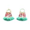 JMXD-Bohemian Tassel Earrings Exaggerated Earrings Jewelry Beads Earrings Popular Jewelry