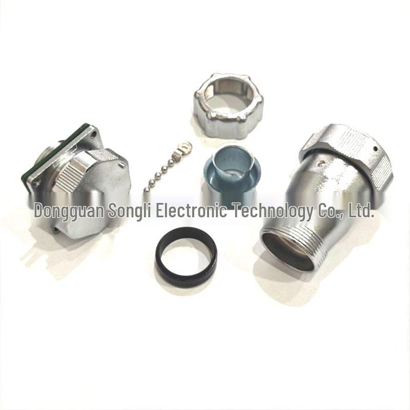 90° Angled Waterproof Aviation Socket Connector, 26-Pin Core for Electrical Cable TV+Z