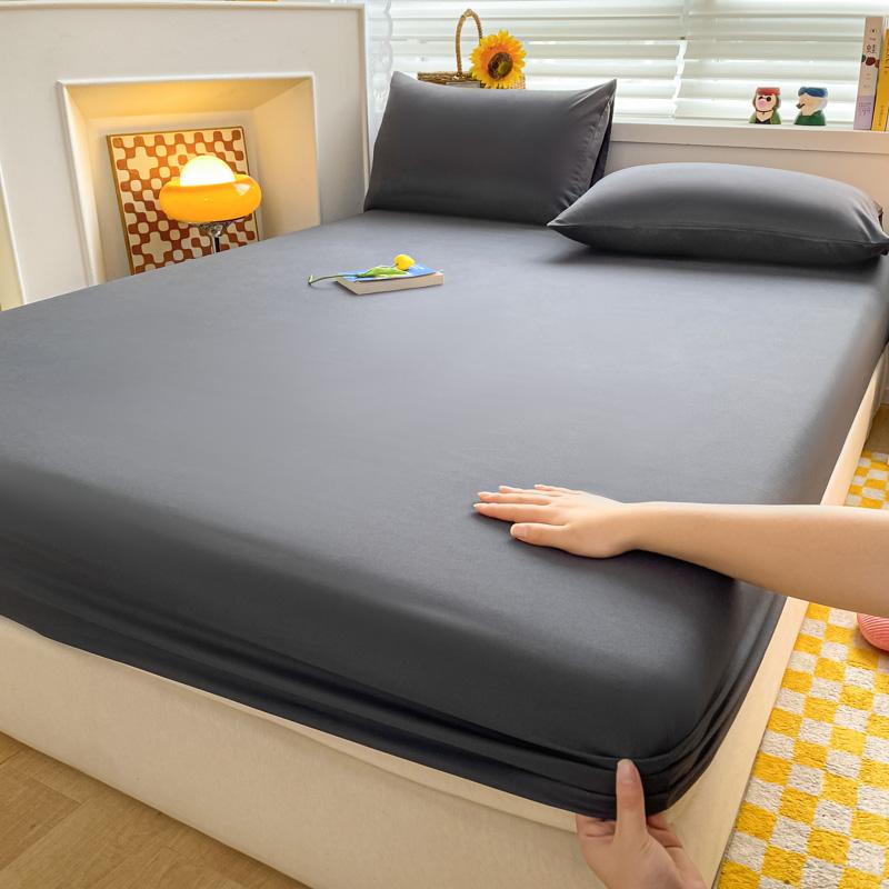 

Простыня на резинке из хлопка с резинками, мягкий нескользящий чехол для матраса, покрывало для дома, спальни, односпальной кровати, двуспальной кровати, размера «king-size» и «queen-size» 80x200x25cm