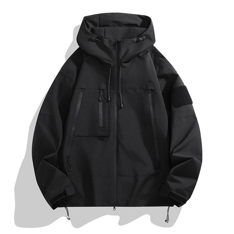 Spring New Style Outdoor Waterproof Autumn Jacket Men's Functional Style Work Bag Coat Jacket