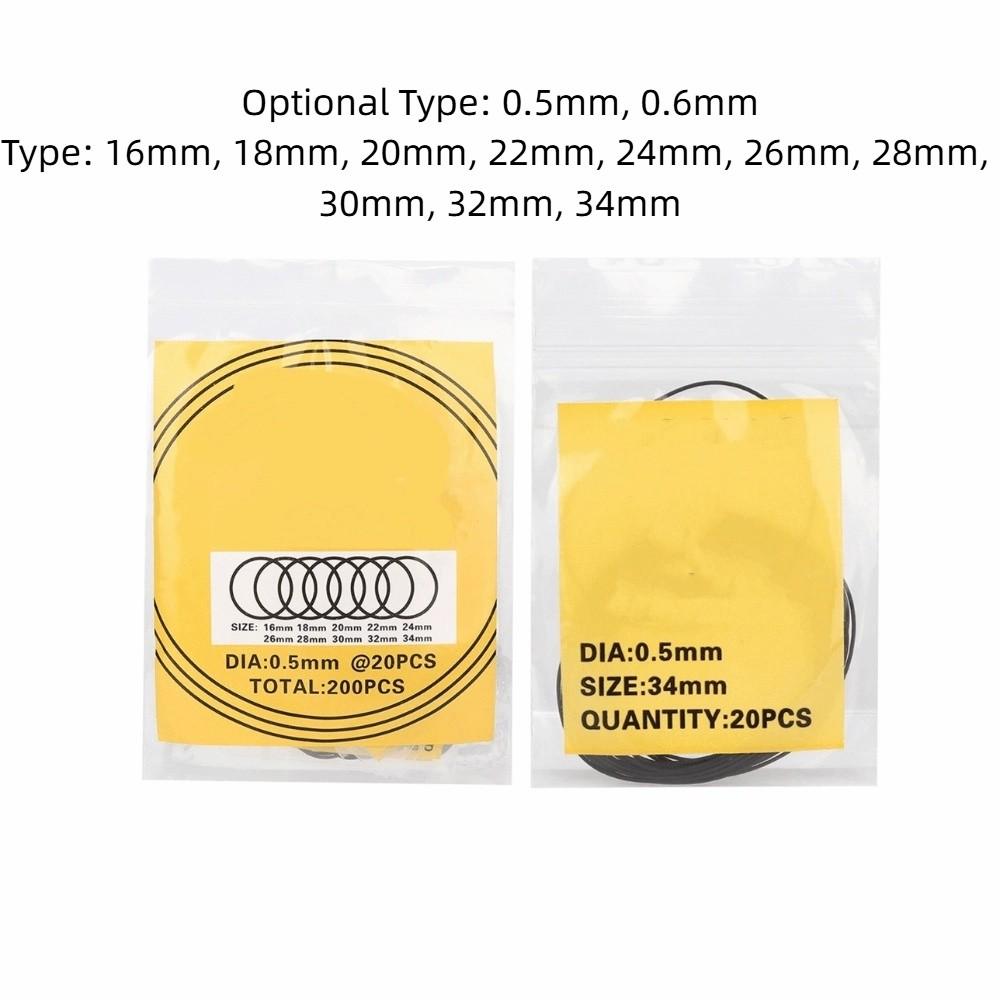 Rubber Material Rubber Seal Round Shape Watch Gasket Professional O Ring Seal  Watchmaker Tools