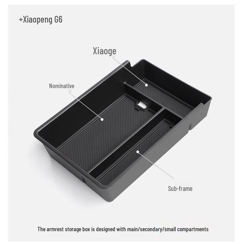Storage Box for Models 23-25 XPeng G6 Center Console Armrest - Car Interior Accessory
