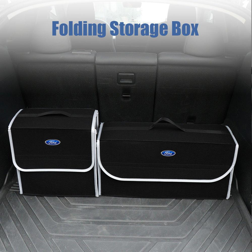 Bolsa de Almacenamiento para Coche Caja Organizadora para Maletero de Coche Compartimento de Equipaje Pegatina para Ford Fiesta EcoSport Ranger Mondeo Mustang