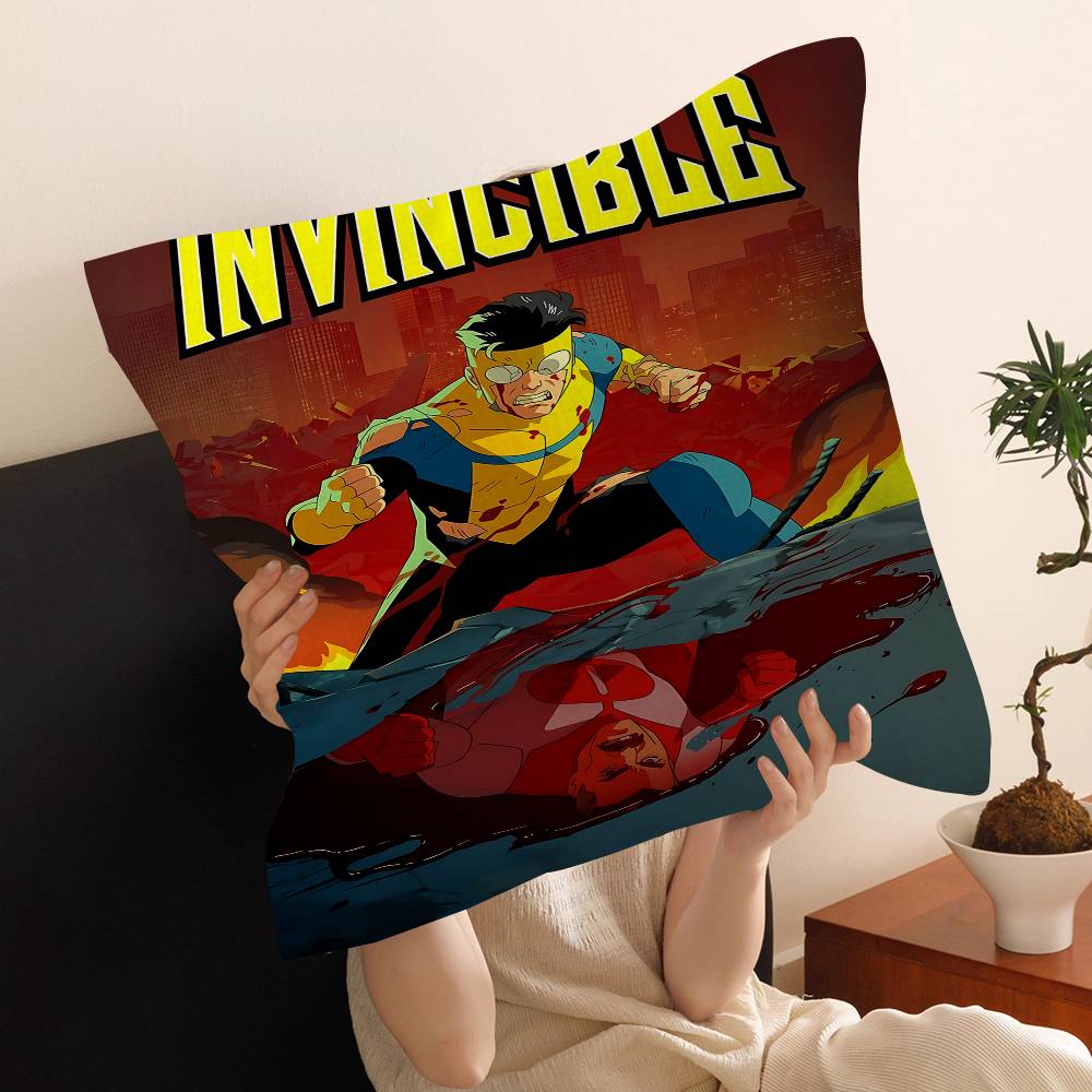 I-Invincible Cartoon Cushion Cover Polyester Sofa Cushions Decorative Throw Pillows Home Decoration Pillowcover