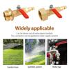 RV Winterize Blowout Adapter Brass Winterizing Quick Adapter with 1/4" Quick Connect Plug and 3/4" Garden Water Hose Threading