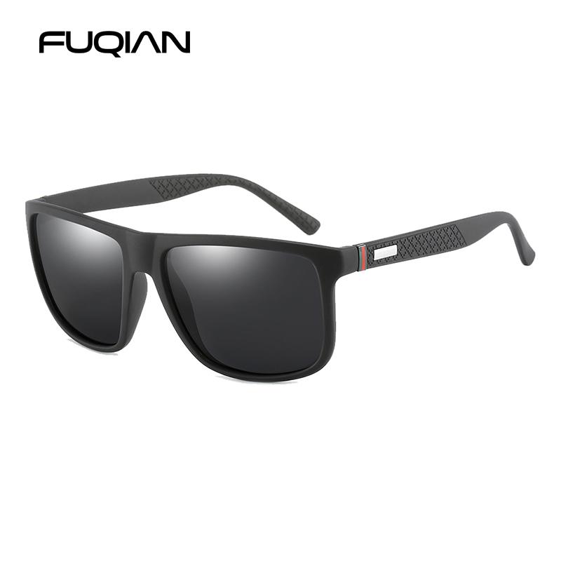 Luxury Sunglasses Men Classic Big Square Plastic Vintage Anti Glare Driving Shades UV400 Fashion Sun Glasses