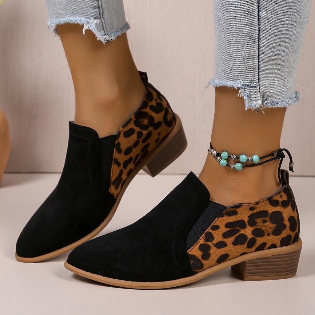 Niche design casual pointed thick heel women's single shoes spring and autumn new fashion versatile comfortable single shoes women