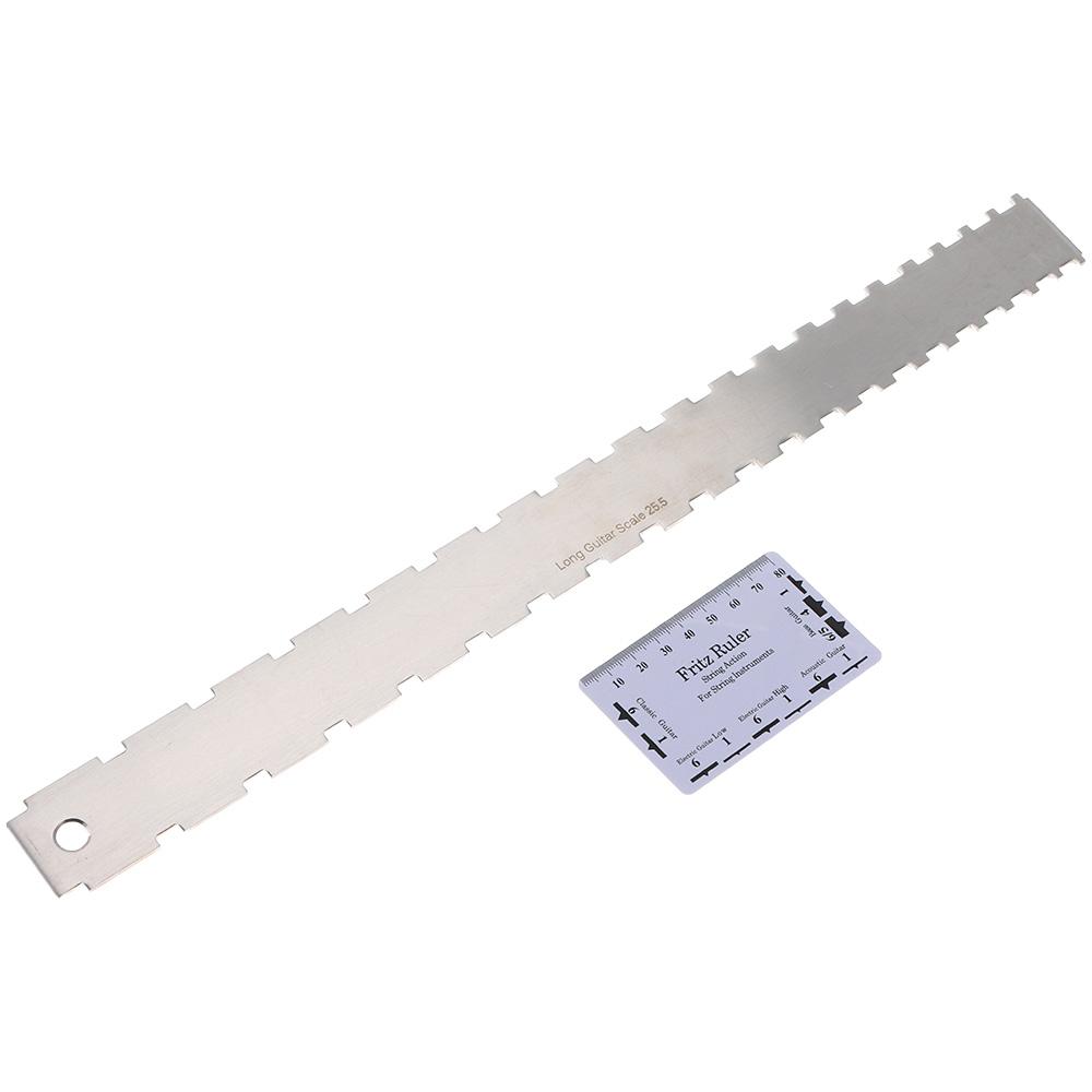 Leveling Straight Edge with String Action Ruler Measuring Ruler Guitar Neck Gauge Luthiers Tool