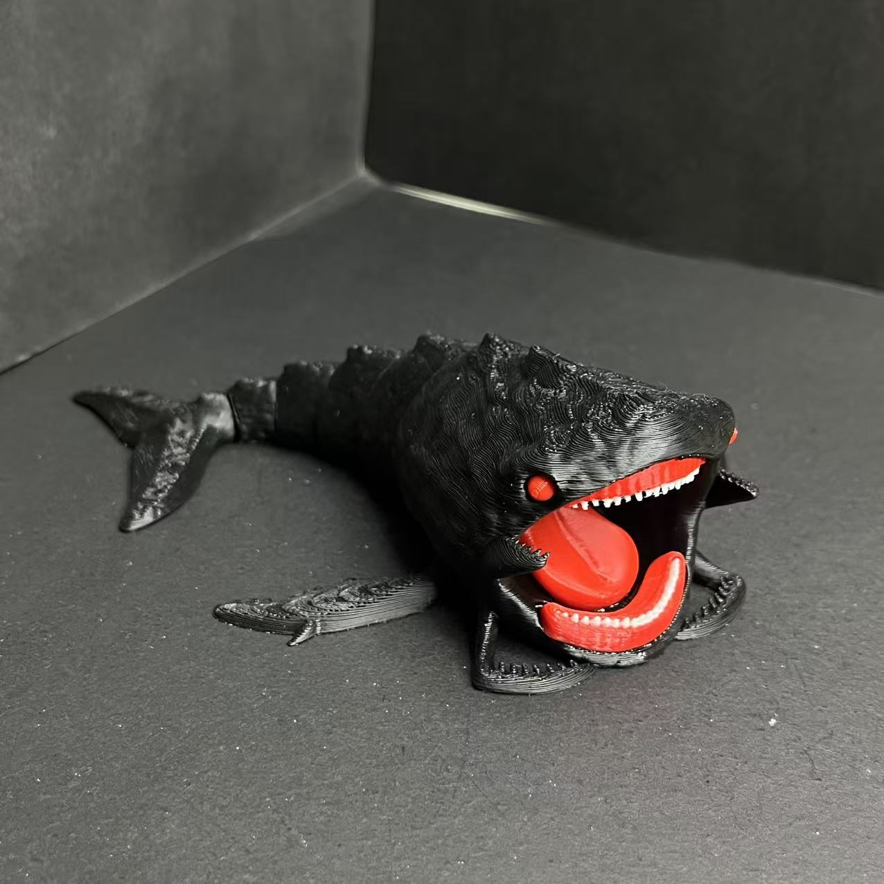

Новая 3D-печатная модель глубоководного монстра, Деревянное украшение-персонаж, Игрушка-декорация в виде имитации морского существа