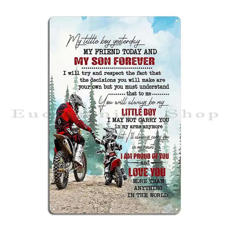 

Motocross Father And Son Enjoy The Ride Metal Plaque Bar Retro Wall Decor Home Designing Tin Sign Poster 20x30cm