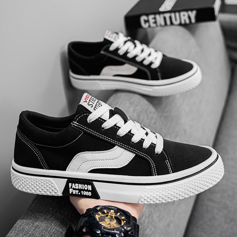 Men's Casual Sneakers Hot Selling Classic Breath Canvas Shoes Outdoor Fitness Training Shoes Anti Slip Wear-resistant Work Shoes